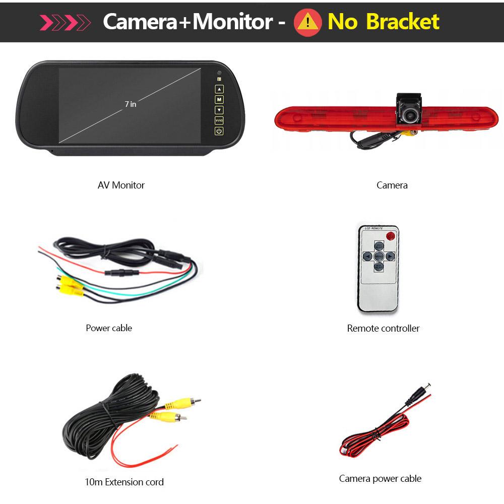 Brake light Rear View Camera kit for Peugeot Traveler/Expert, Citroen Jumpy/SpaceTourer, Opel Zafira Life/Vivaro & Toyota ProAce Snap-on fix Kit