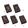 Wood Push Pull Tarots Card Storage Box Portable Card Container Astrology Trinkets Box Divination Card Storage Case