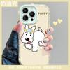 Bone puppy for apple 17 cute phone case iphone16e mirror holder 14 cute 15 cartoon girl