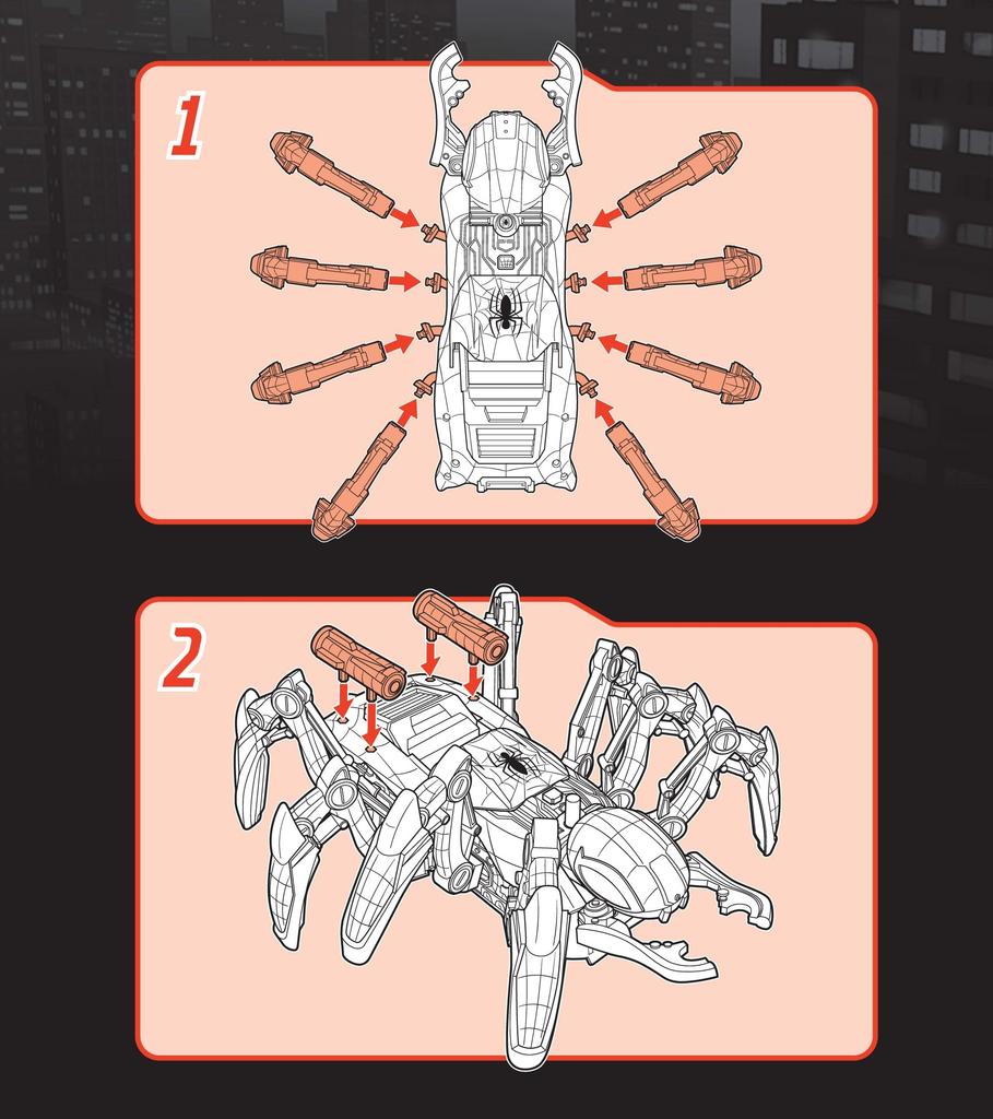 Marvel Epic Hero Series Web Splashers Crawl Blast Spider F7845 Authentic Spider-Man Spider-Man &