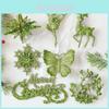 Christmas Tree Scene Decor With Glitter Snowflake Ornaments And Acrylic Material For Holiday Celebrations