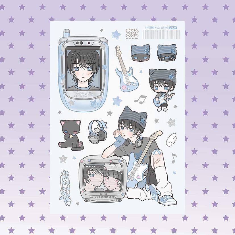 

Корейские милые наклейки с персонажами девочек - Сладкое и креативное DIY украшение