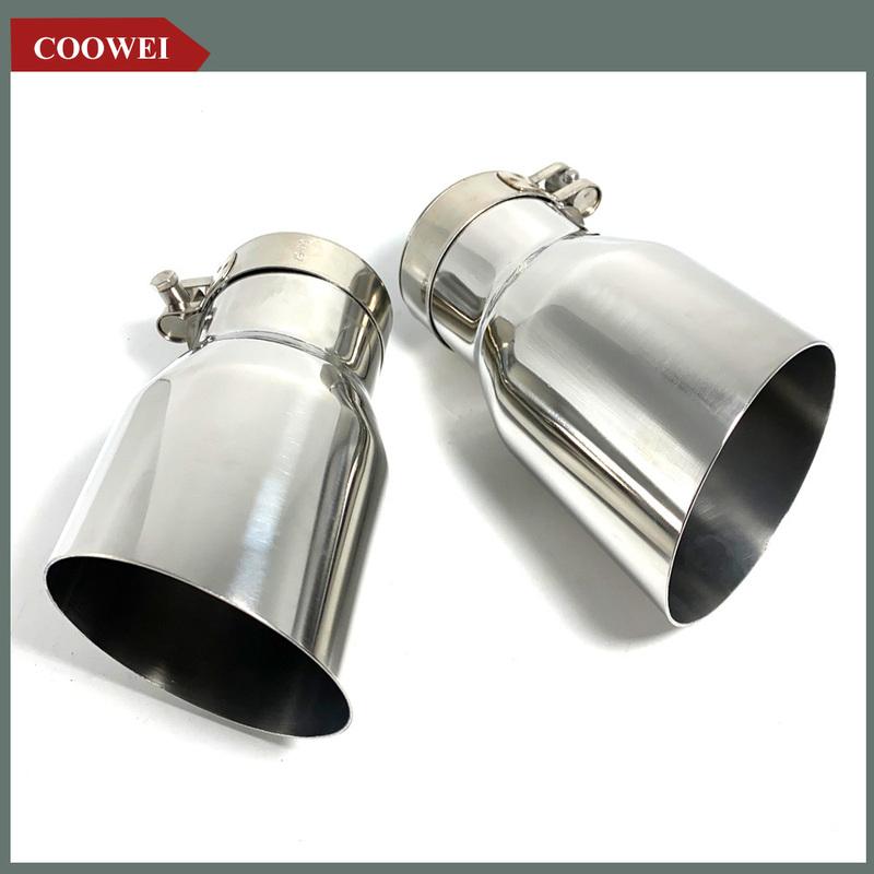1PCS Universal Stainless Steel Universal Automobile Exhaust Pipe Exhaust Muffler Pipeline Welded Pipe Multiple Sizes Exhaust