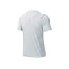 Anta Running Series Letter Round Neck Pullover Sports Short Sleeve Raglan T-Shirt Men Tops Salt-Crystal-Gray 152425110-1