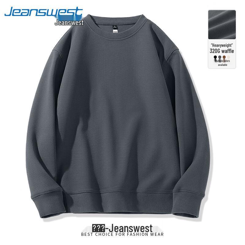 

Мужской свитшот с вафельным узором и круглым вырезом от Jeanswest XL