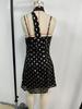 European Spicy Girl Black Polka Dot Halter Dress - Open Back, A-Line Short Summer 2026 Edition.