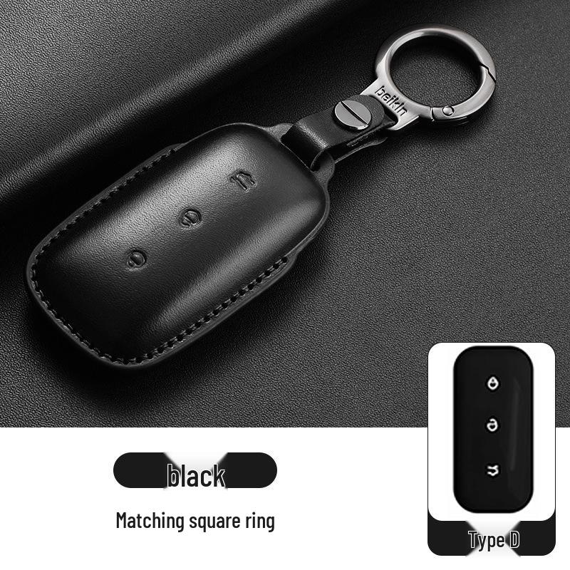 Geely Galaxy L7/L6/e8 Leather Key Case for Men & Women with Starship Buckle