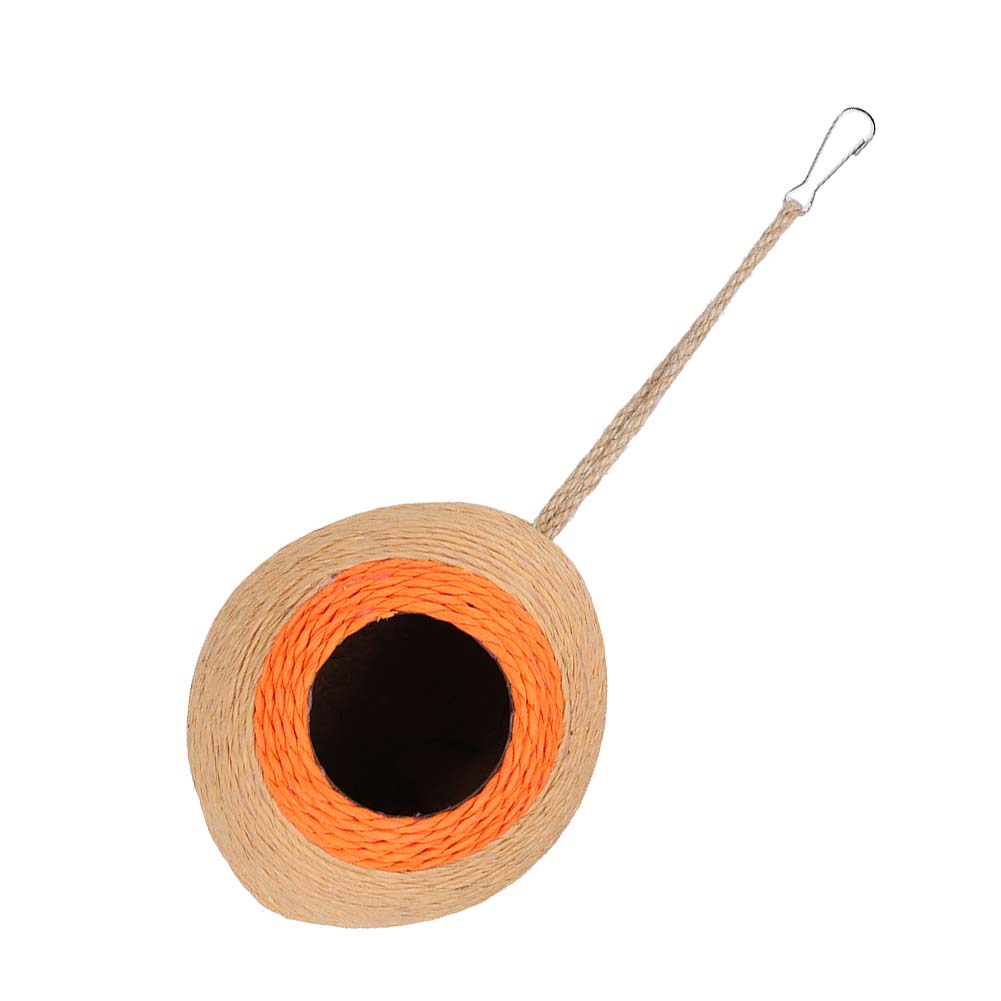 Bird"s Nest Hamster Breeding Nest Parrot Paper Rope Braided Natural Coconut Hideaway Toy