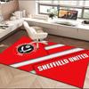1PC rug Sheffield Team Crest Carpet, Chair Rug,Area Rug for Office Bedroom living rooms bedroom, Doormat decor Christmas fan gifts