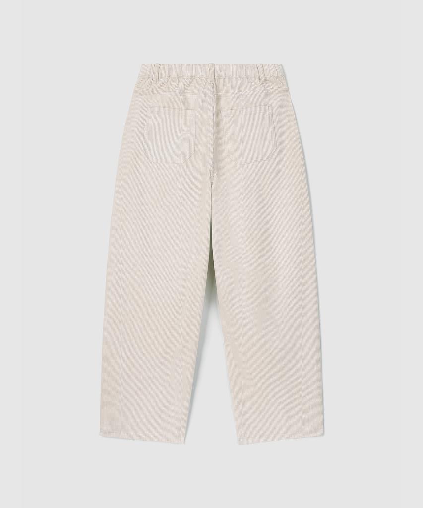 Eoneolleokodeu Corduroy Half Elastic Pants (3 Colors)