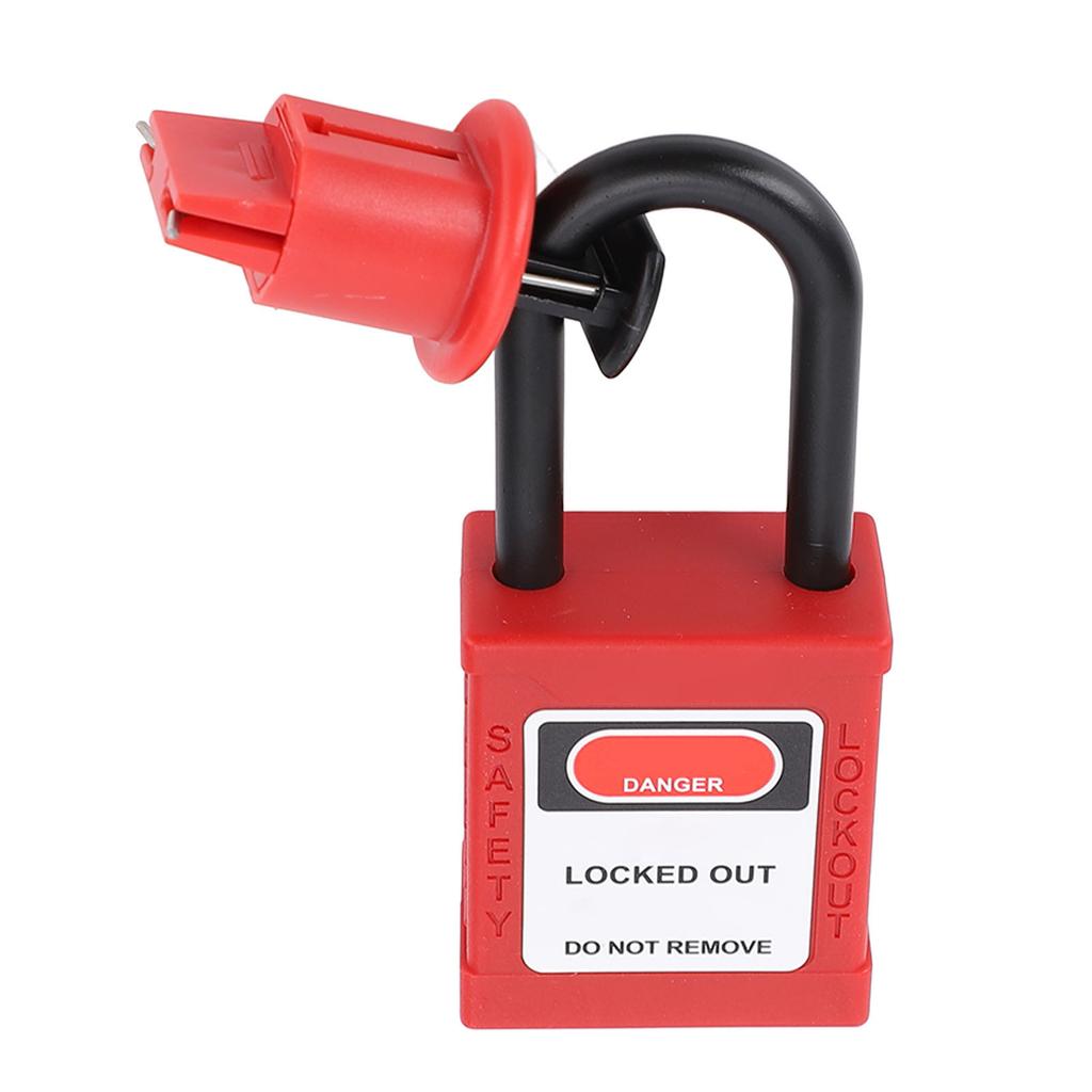 Lockout Tagout Lock with Key Nylon Stainless Steel 1P 2P 3P 4P Circuit Breaker Safety Padlock for