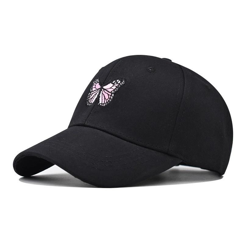 Embroidery Butterfly Baseball Cap Women's Spring Summer Versatile Sunshade Hat Lace Pattern Baseball Cap