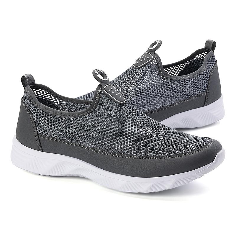 Pánské letní síťované ležérní tenisky prodyšné vycházkové boty silná podrážka protiskluzové plážové tenisky lehké outdoorové běžecké boty