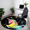 1pc Unicorn Fantasy Stars Chair Carpet for Office Non-Slip Mat for Office - Decorative Floor Mat Yy251030265