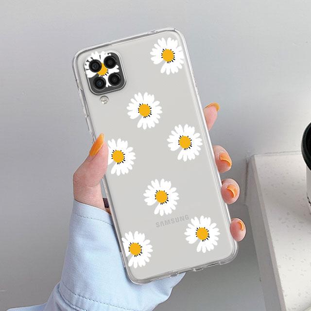 Transparente Hülle für Samsung Galaxy A52 A12 A51 A32 A21s A71 A32 A22 50 A70 A31 A72 5G Luxus Weiche Handyhülle Liebesherz Coque Capa