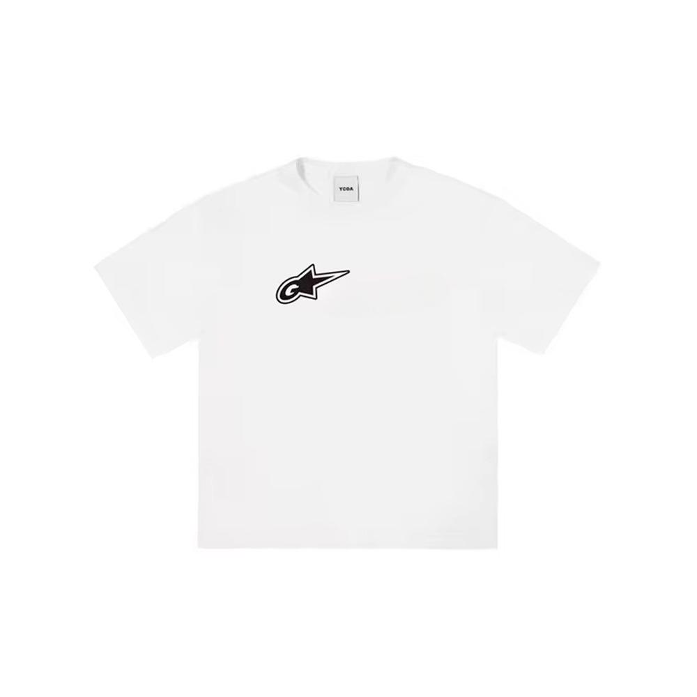 Herren-T-Shirt aus Baumwolle, Oversized-Schnitt mit Grafikprint, Y2K-Tops, Streetwear-T-Shirts mit kurzen Ärmeln, koreanische Mode, Goth- und Harajuku-Ästhetik