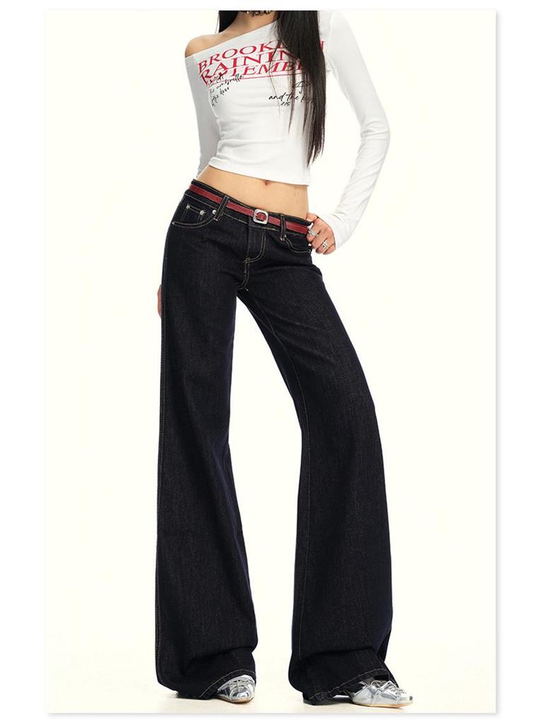 American Retro Wide-Leg Low-Waist Jeans - Autumn/Winter 2025 Collection