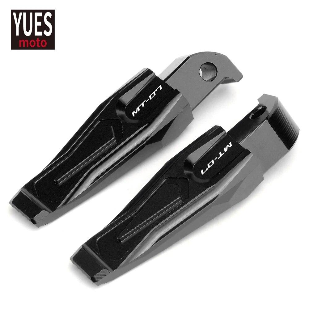 Motorcycle Accessories CNC Rear Passenger Foot Rests Pegs Footrests For Yamaha MT07  2015-2017 2018    2022 MT 07