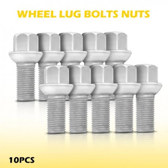 10PC Wheel Lug Bolts Nuts For Mercedes Benz R350 R500 SL500 SL55 SL600 SL63 EOA