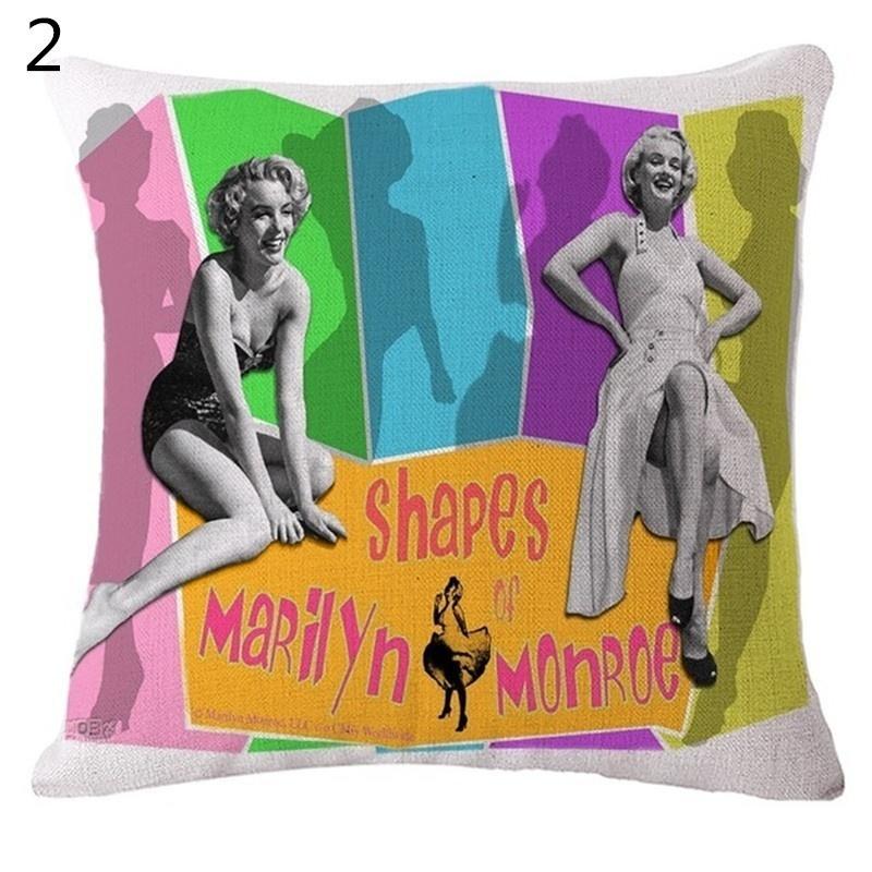 Retro Marilyn Monroe 3D Leinen Kissenbezug Kissen Dekoration