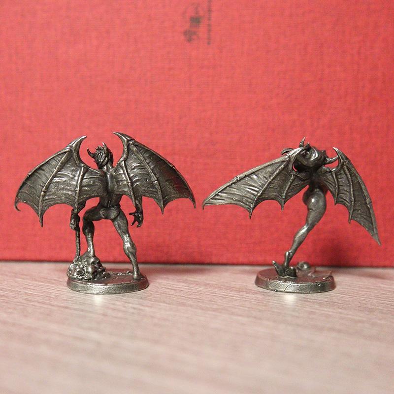 Abyss Demon Fighting Soldiers Man Woman Model Figurines Miniatures Desktop Toy Ornaments Vintage Decorations Crafts Accessories.