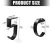 Multifunctional Desktop Hook Organizers Good Quality Aluminum Construction Easy Installation Large Bag Jackets Accessory