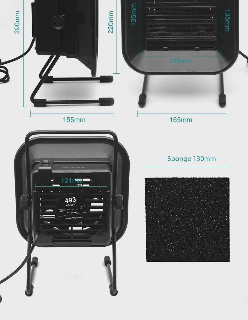 Industrial Smoke Extractor Fan for Soldering and Welding