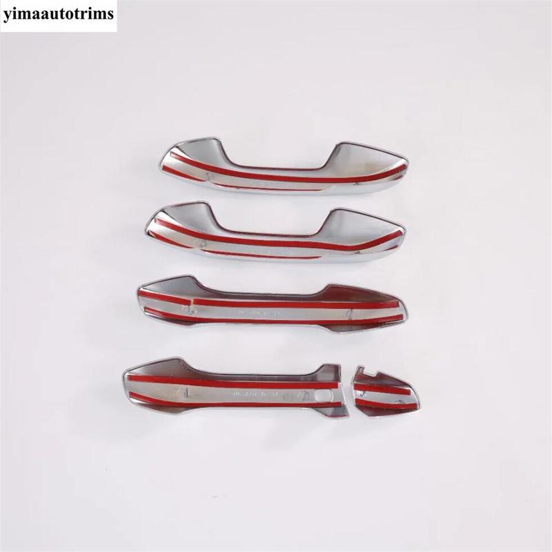 Side Door Handle Decoration Cover Trim For Kia Cerato / Forte / K3 - / Seltos - ABS Carbon Fiber Accessories