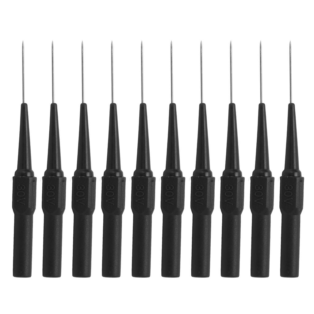 10pcs 26.010 0.7mm Test Probe Set 4.0mm Socket Piercing Probe for Testing EquipmentBlack