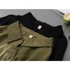 Korean Crepe Vintage Long sleeve Shirt Women Green Designer Fashionable Oversize Office Lady Polo Collar Casual