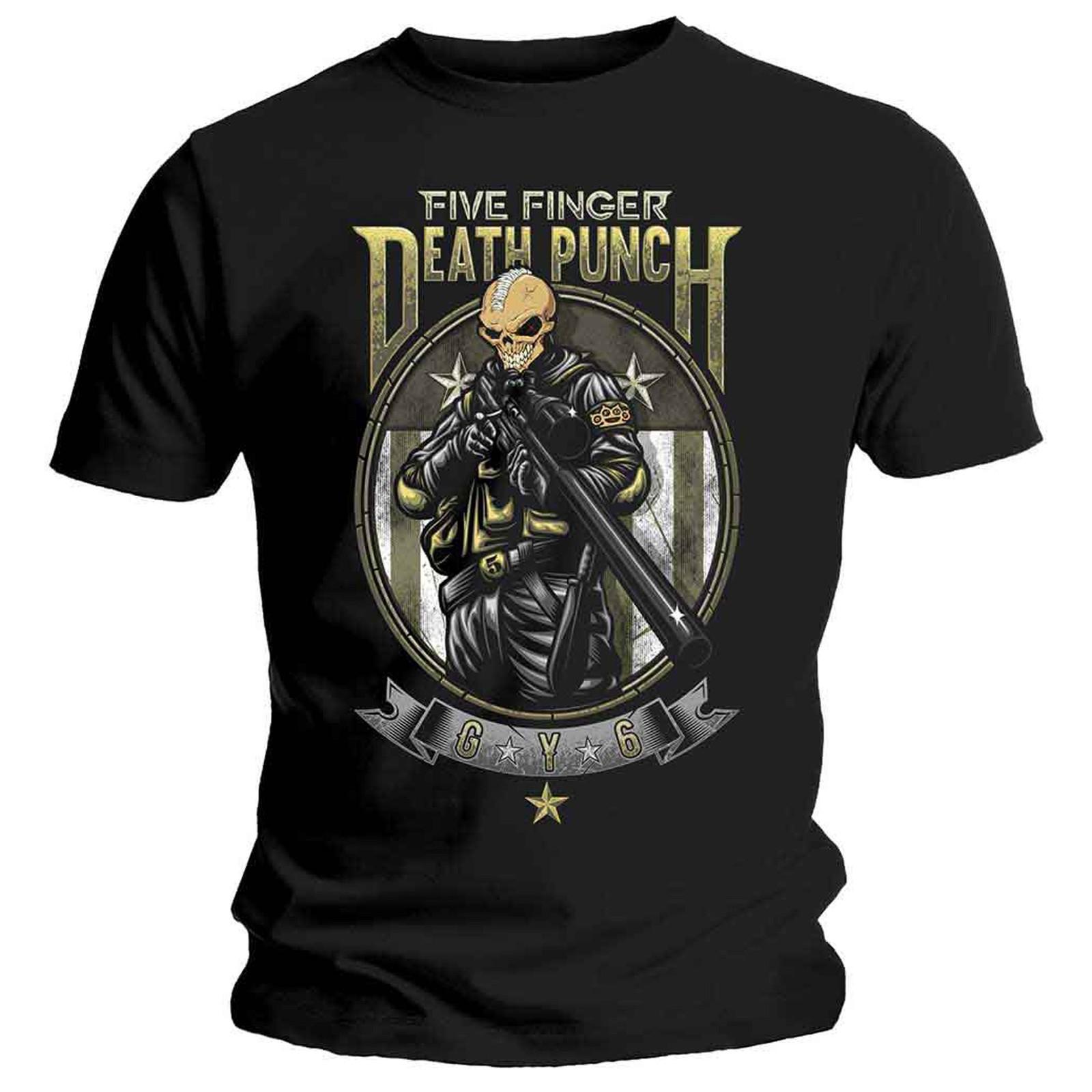 Five Finger Death Punch Sniper T Shirt L
