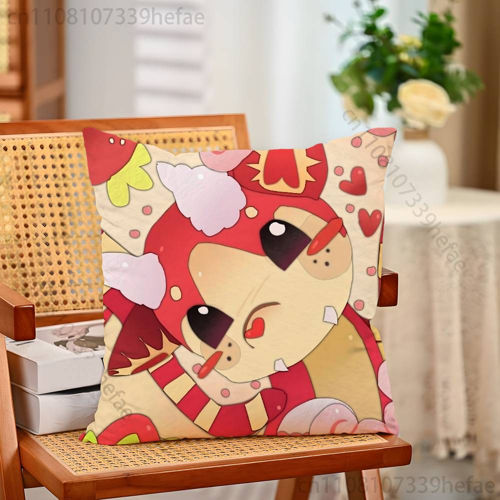 AAdopt Me Game Pillow Cases for Bedroom Living Room Sofa Home Decor Polyester Cushion Cover with Zipper
