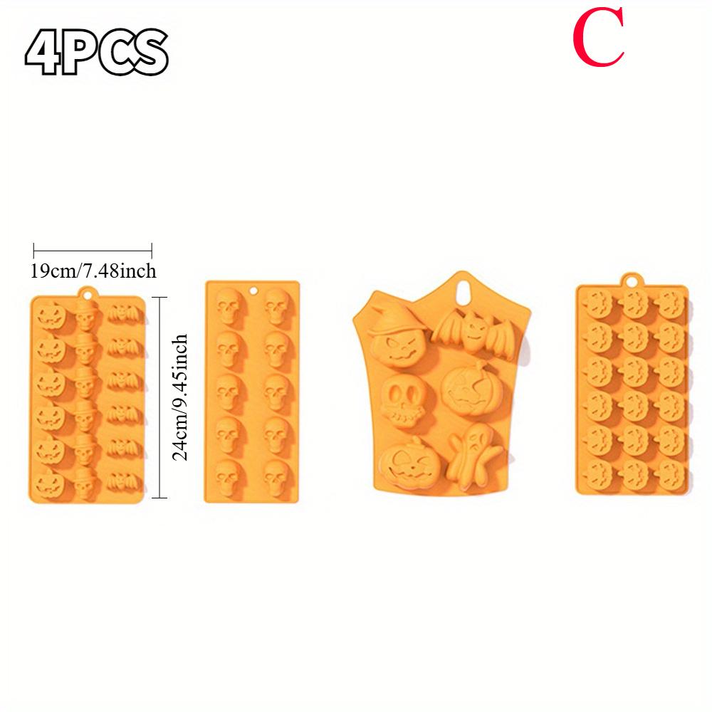 Pumpkin Silicone Baking Molds Fall Leaves Acorn Cake Molds Non-Stick Chocolate Candy Soap Molds Desserts DIY Baking Tools