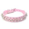 Punk Style Anti-Bite PU Leather Pet Collar with Rivets for Cats and Dogs