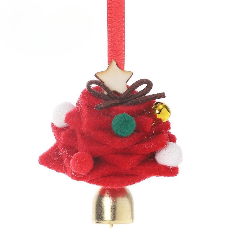 Christmas Decorations - Wool Felt Mini Christmas Tree Wind Chimes - Home Christmas Tree Ornaments
