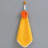 Cute and Fun Hanging Coral Fleece Baby Hand Towel Children's Water-absorbing and Quick-drying Cartoon Square Towel