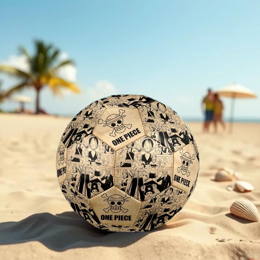 1pc One Piece Football Soccer Ball Size 5 Indoor Soccer Ball Fashion Colorful Backyard Game -Great For Sports Fans Gift HE16