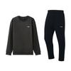 Li Ning Logo Print Sports Running Warm Crewneck Sweatshirt Comfortable Pants Casual Set Unisex Sweatshirt, Pants, Set AKLUA75-5+AWDVG81-1