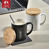 TOMIC Simple Ceramic Mug with Lid