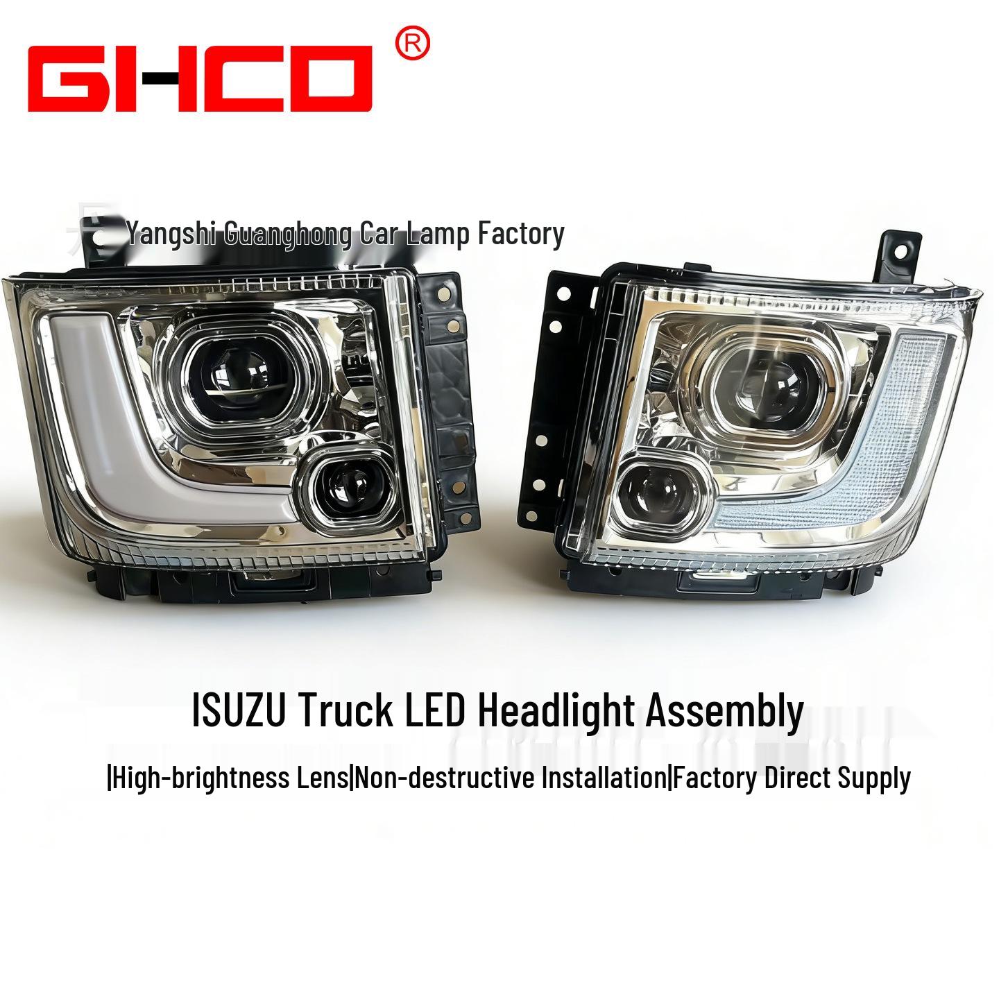 Isuzu 700P/NPR/NKR/FRR/ELF LED Dual Projector Headlights ABS