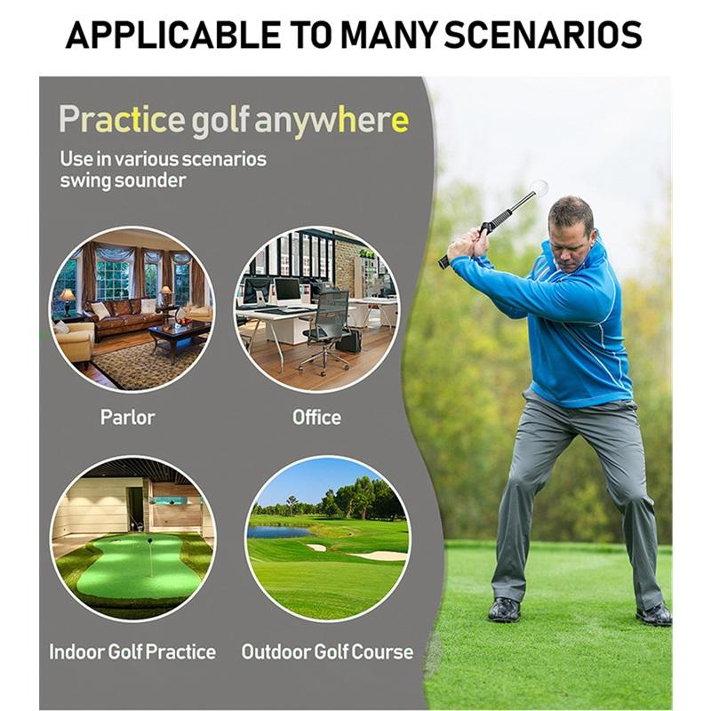 Universal Golf Rubber Grip Handle Swing Trainer Stable Standard Grip Non-Slip High Traction Golf Accessories