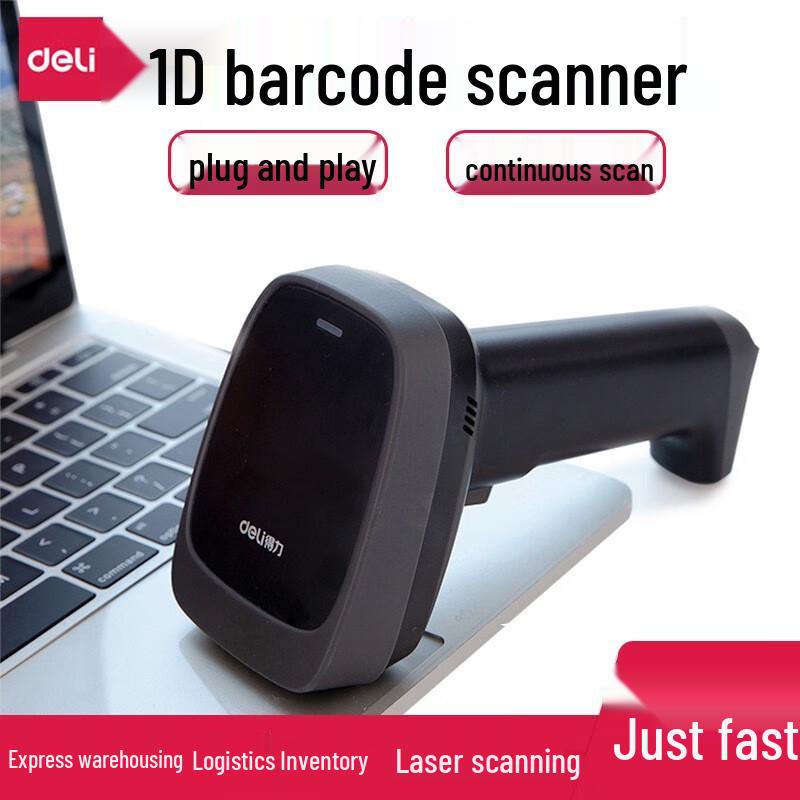 

Deli 14954W Wireless 1D Barcode Scanner