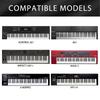 Musiin 61-Key Synthesizer Dust Cover Compatible with Roland XPS-30 FANTOM-06 JUNO-DS61 Nord Wave 2 Dustproof Scratch-Resistant Soft Touch Fit Design