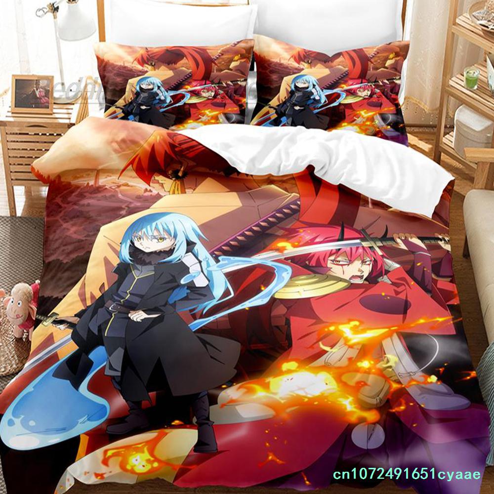 That Time I Got Reincarnated As A Slime Bedding Set Single Twin Full Queen King Size Bed Set Aldult Kids 3D Print Anime Cartoon