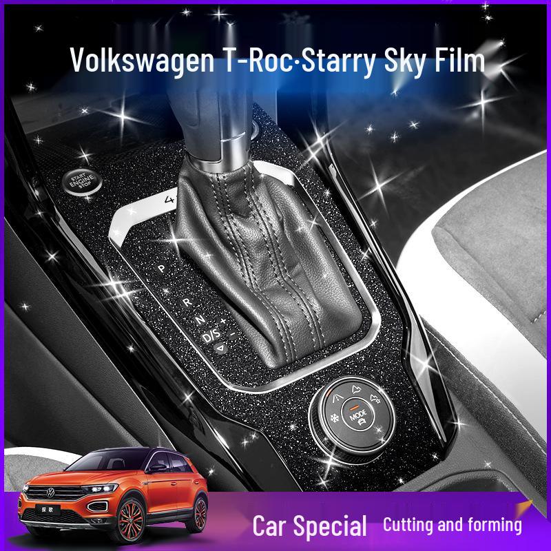 18-21 Volkswagen T-Roc Starry Sky Interior Stickers for Console & Gear Lever