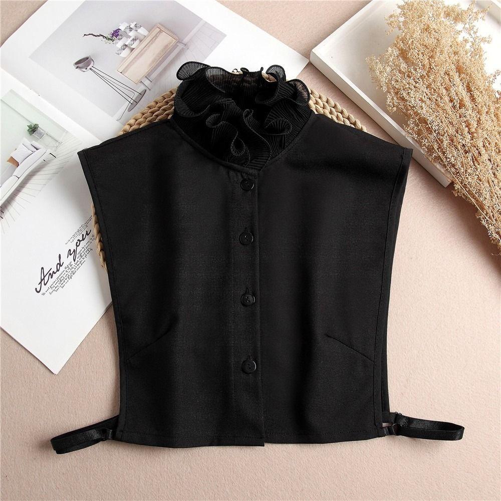 Abnehmbarer Stehkragen Doppellagiger Blusenkragen Damen Falscher Kragen Ganzjahreskleidung