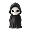 Horror Theme Party Supplies 3D Printed Grim Reaper Figurine, Gothic Black Robe Skeleton Statue, Figurine Mini Model Toy for Halloween Desktop