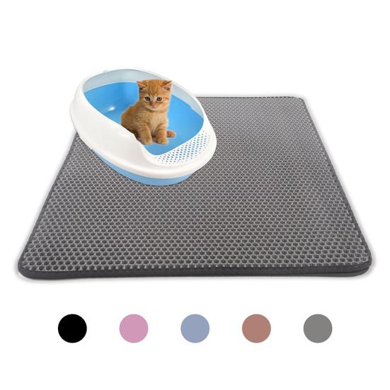 Dual Layer Waterproof Honeycomb Non-Slip Cat Litter Mat Floor Pad?Pet Supply