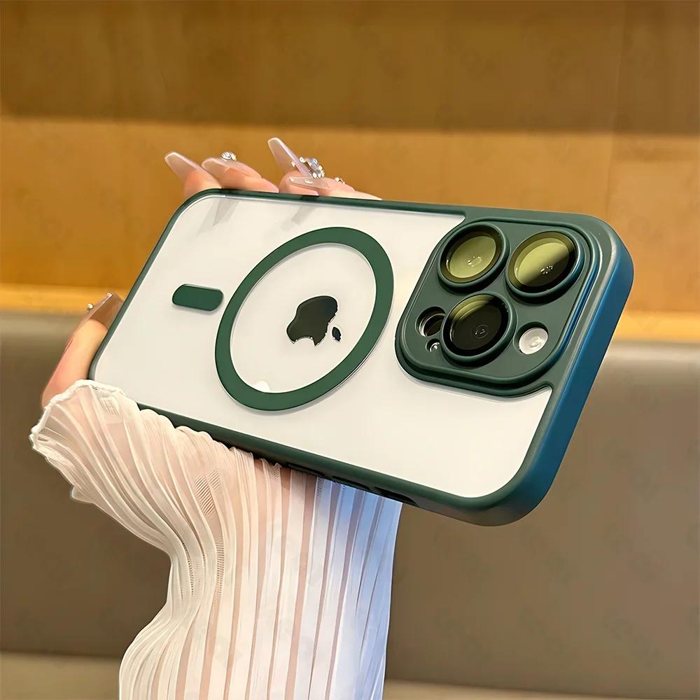

For Magsafe Magnetic Wireless Charge Case For For Iphone 16 16e 15 14 13 12 11 Pro X XR XS Max 7 8 SE Shockproof Bumper Cover For iPhone 11 Pro