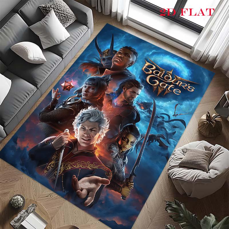 Baldur's Gate Carpet Rug for Living Room Bedroom Home Sofa Decoration,Kids play Nonslip Floor Mat